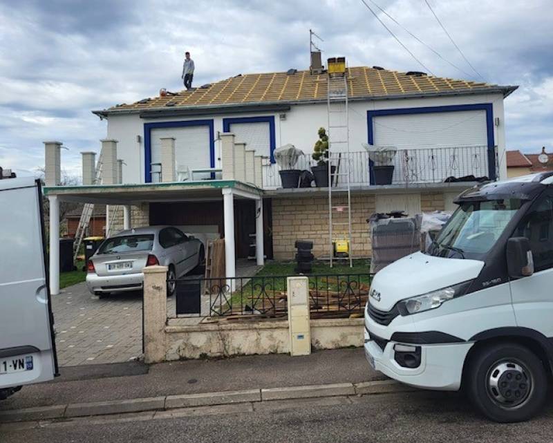 Lattage contre-lattage.